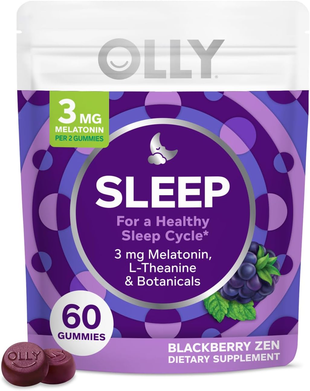 OLLY Sleep Gummies: Melatonin, L-Theanine, Chamomile, Lemon Balm!!