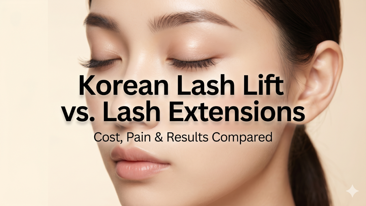 Korean Lash Lift vs. Lash Extensions:Cost, Pain, and Results Compared.