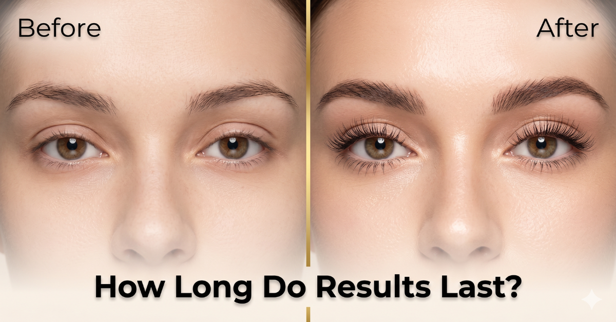 Choosing between lash lift and extensions