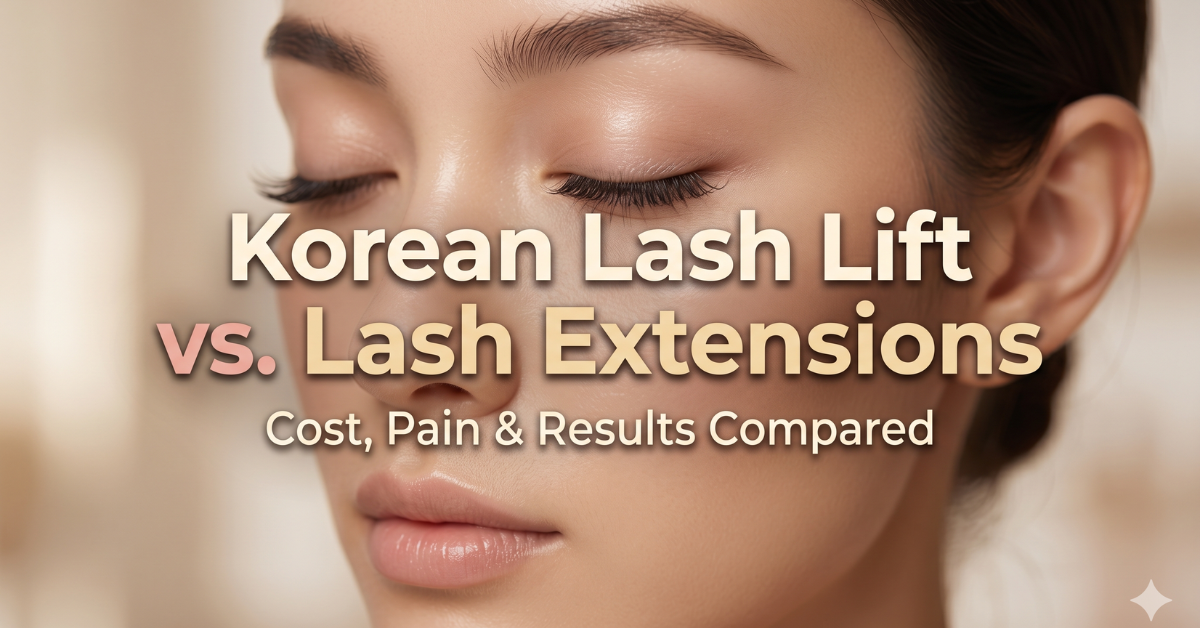 Korean Lash Lift vs Lash Extensions Compared