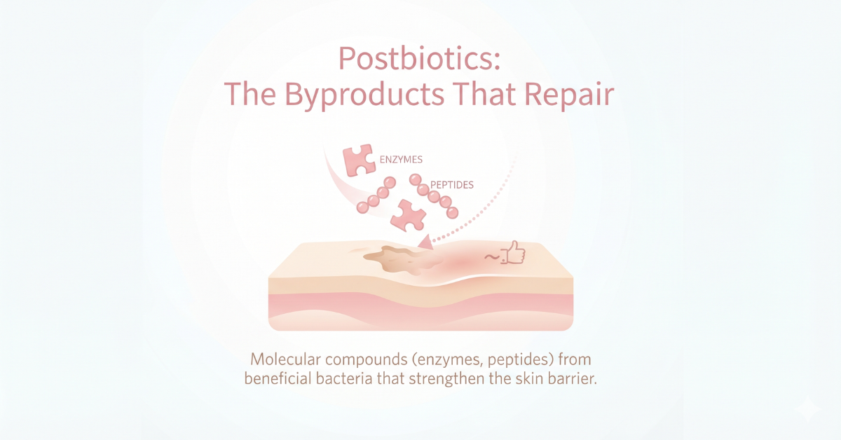 Postbiotics repair byproducts diagram