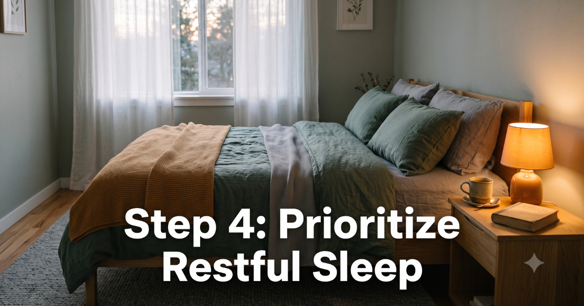 Step 4: Prioritize Restful Sleep