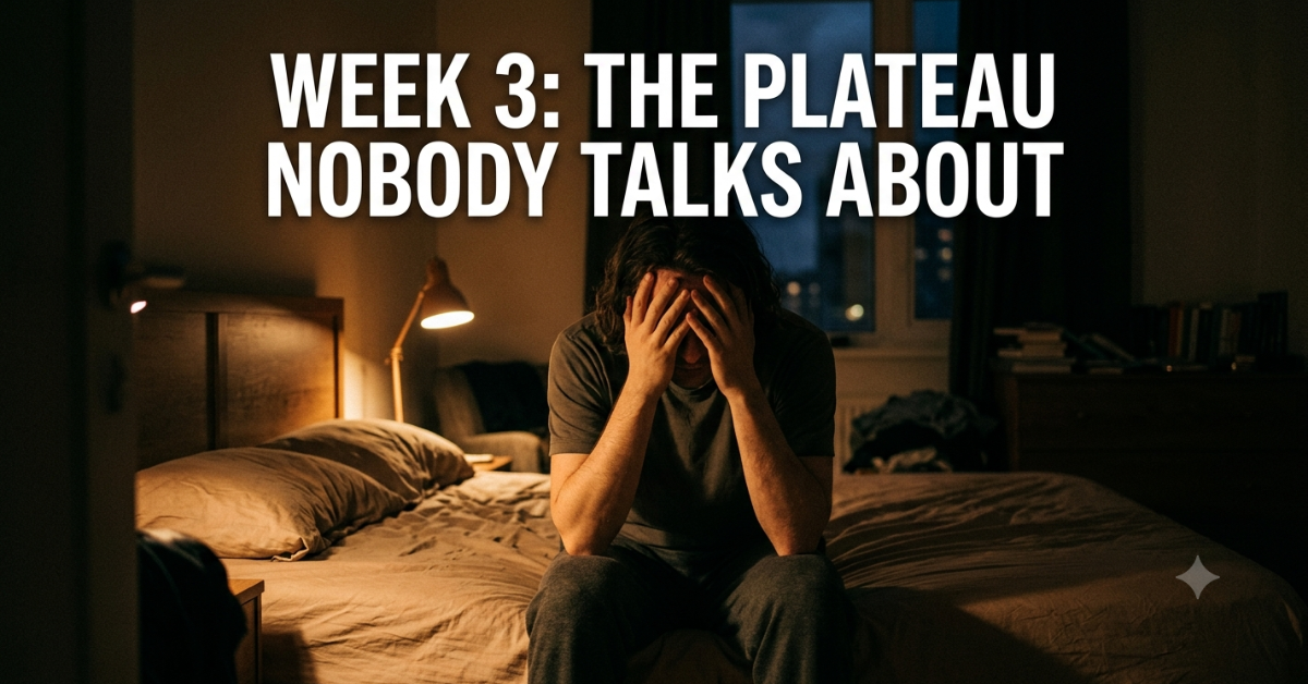 Week 3 plateau and frustration
