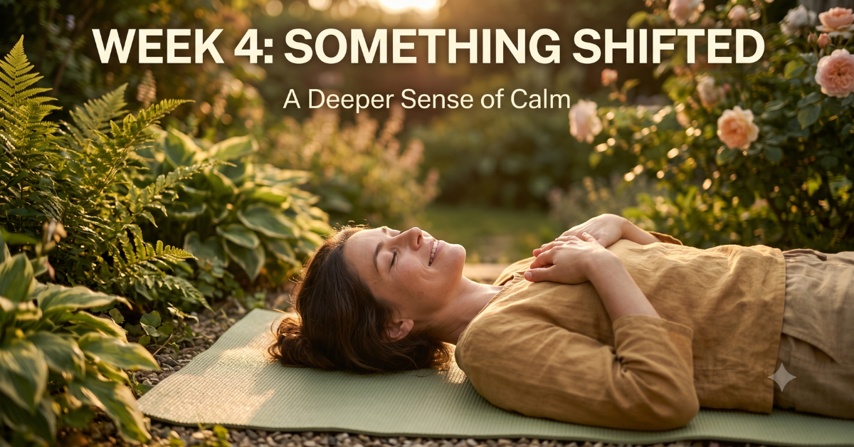 Week 4 calm and settled state