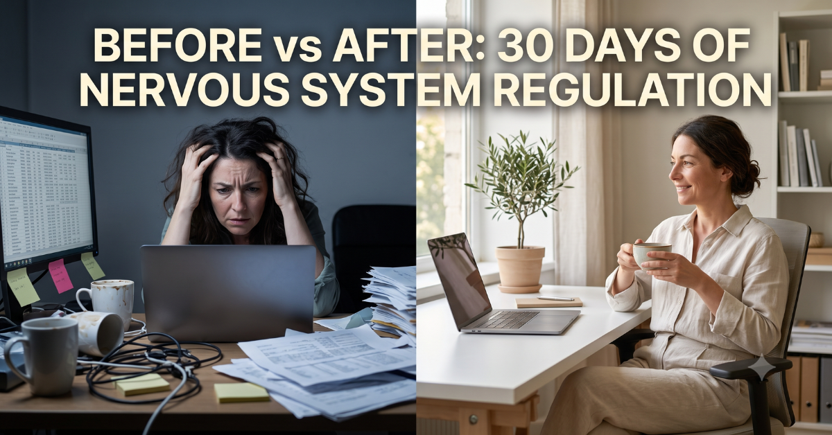 Before and after comparison