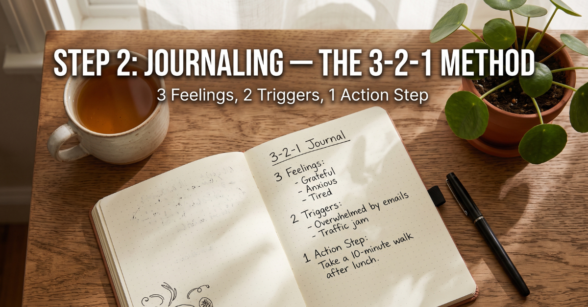 Journaling method for emotional processing