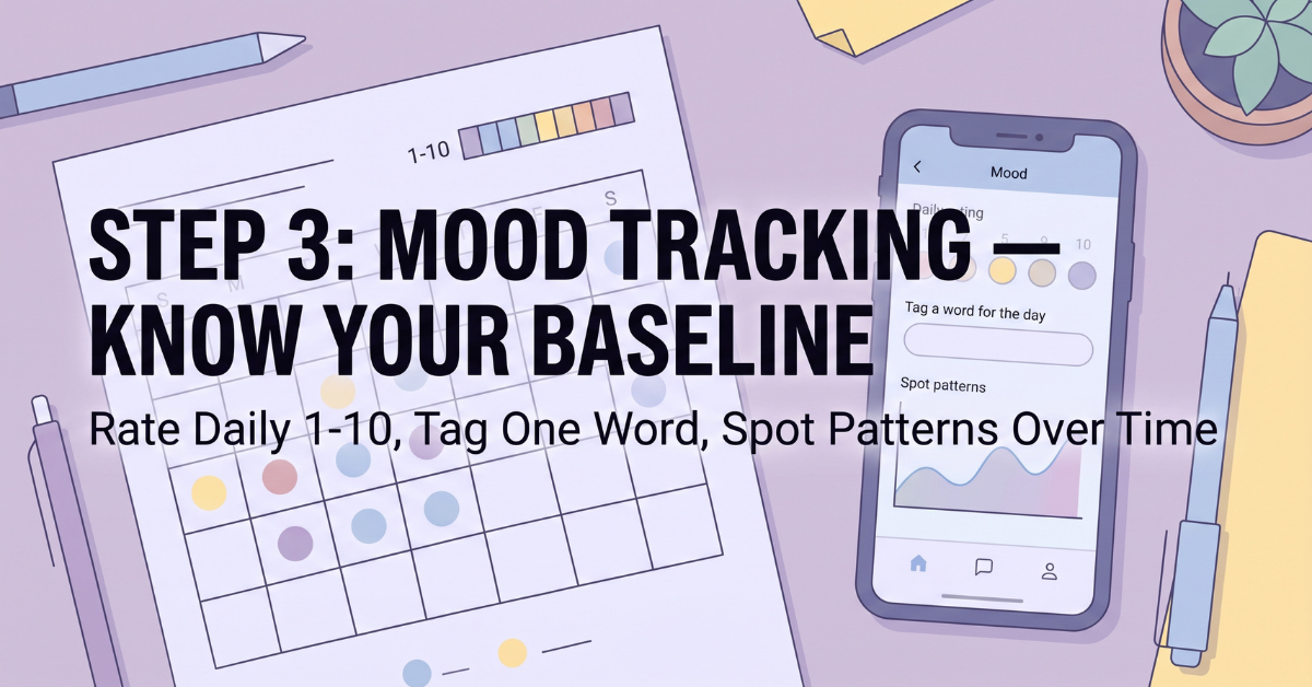 Mood tracking chart for emotional baseline