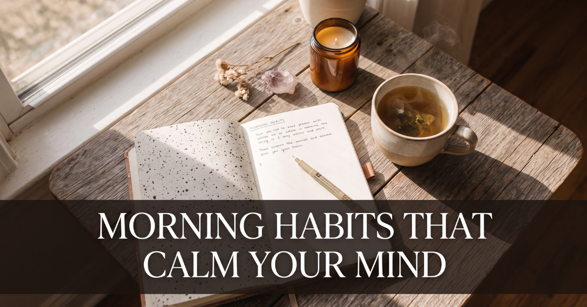Calming morning routine