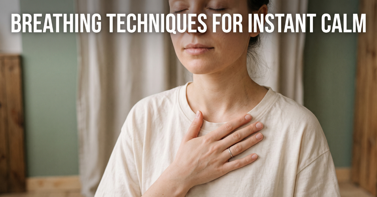 Breathing techniques for nervous system calm
