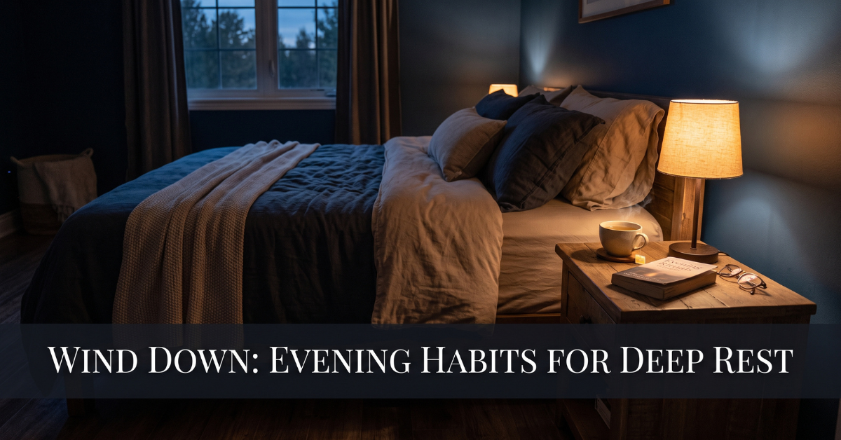 Evening wind down habits for deep rest