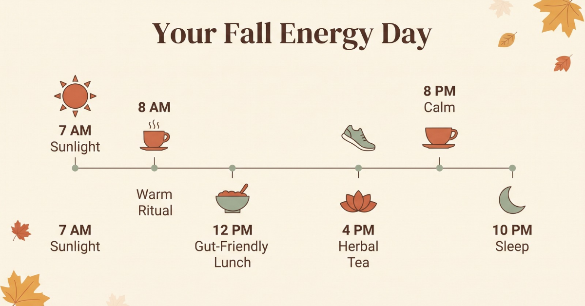 Fall bedtime routine for better sleep and more energy